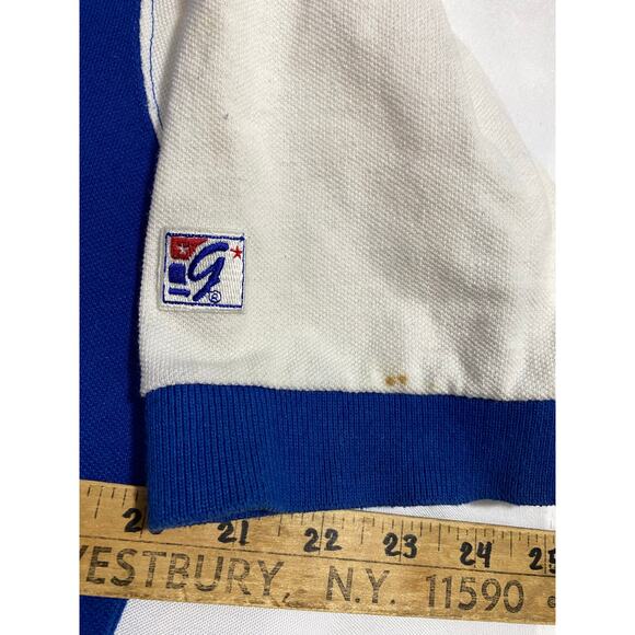 The Game Los Angeles Dodgers Polo – Blue & White Split Design Men’s Size Large - Picture 13 of 13